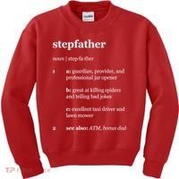 Stepfather Noun Definition Kids Sweatshirt thumb 0