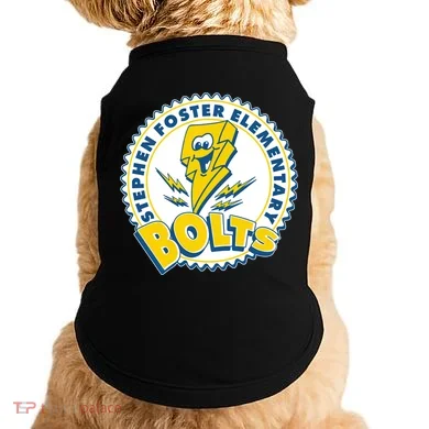 Stephen Foster Elementary Bolts Logo Doggie Tank