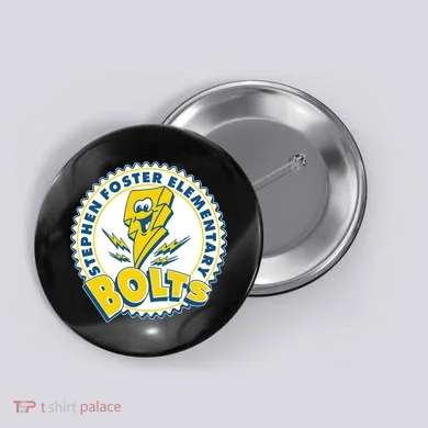 Stephen Foster Elementary Bolts Logo Button