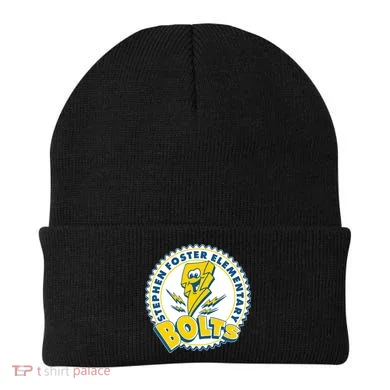 Stephen Foster Elementary Bolts Logo Beanie