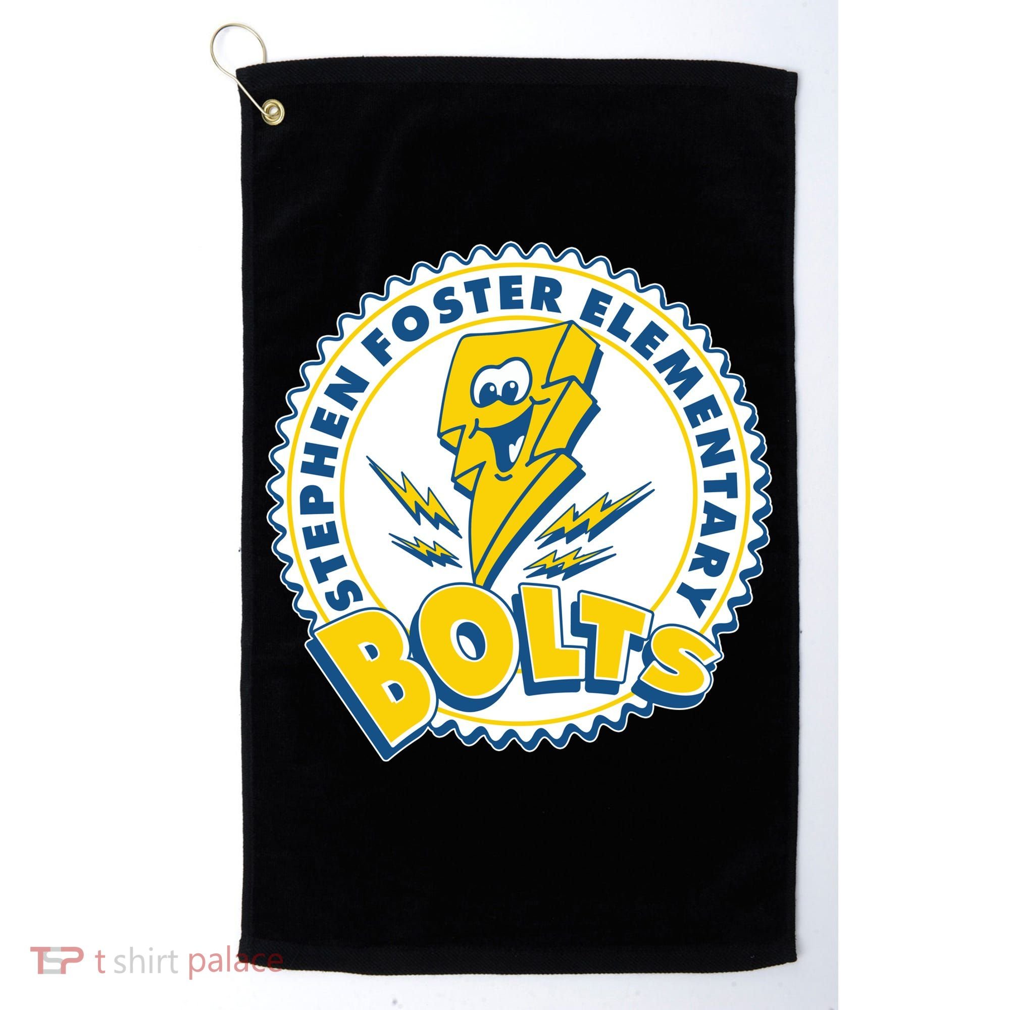 Stephen Foster Elementary Bolts Logo Golf Towel