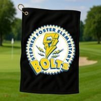 Stephen Foster Elementary Bolts Logo Golf Towel thumb 1