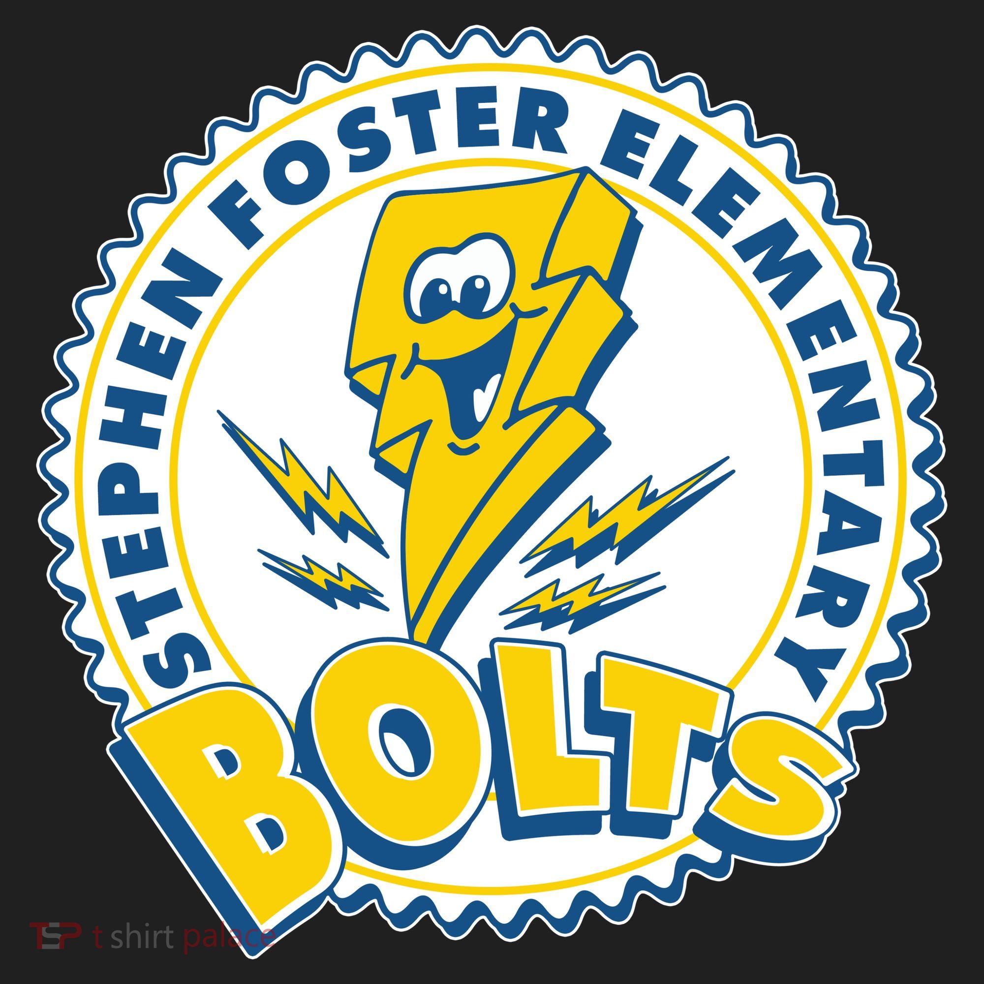 Stephen Foster Elementary Bolts Logo Golf Towel