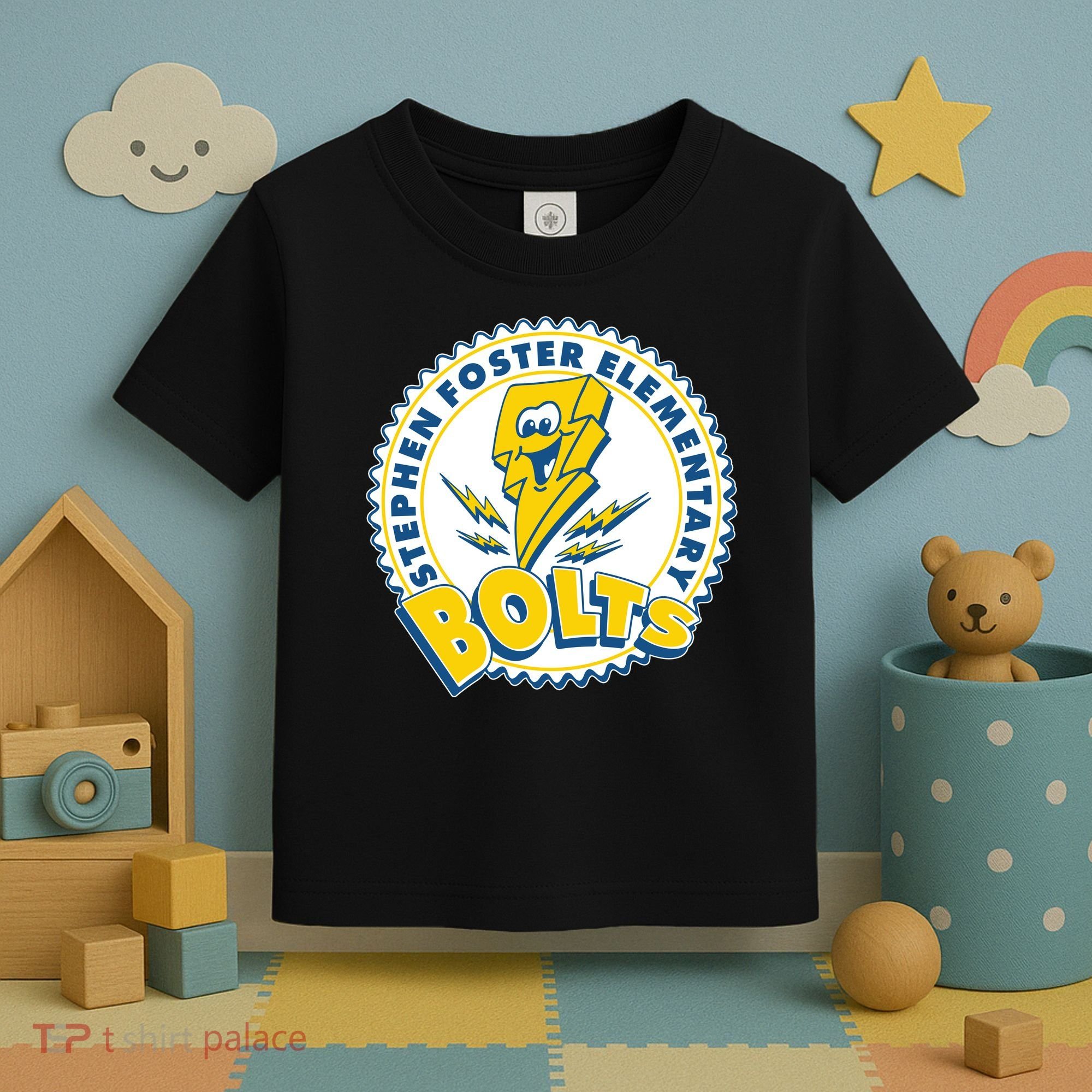 Stephen Foster Elementary Bolts Logo Toddler T-Shirt