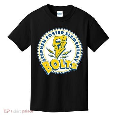 Stephen Foster Elementary Bolts Logo Kids T-Shirt