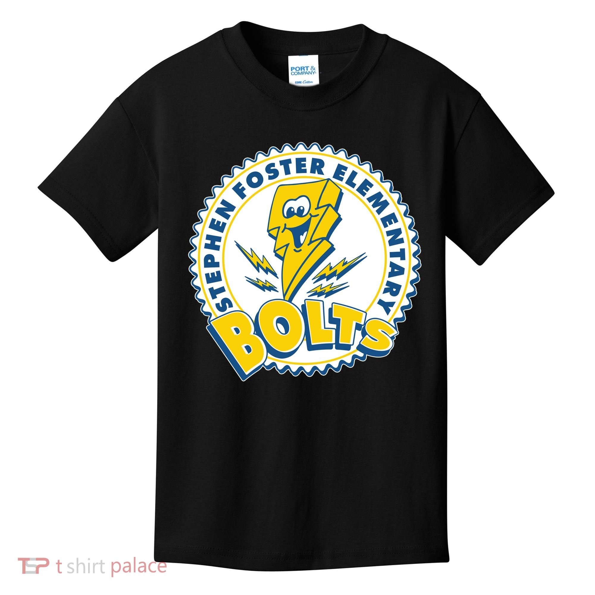 Stephen Foster Elementary Bolts Logo Kids T-Shirt