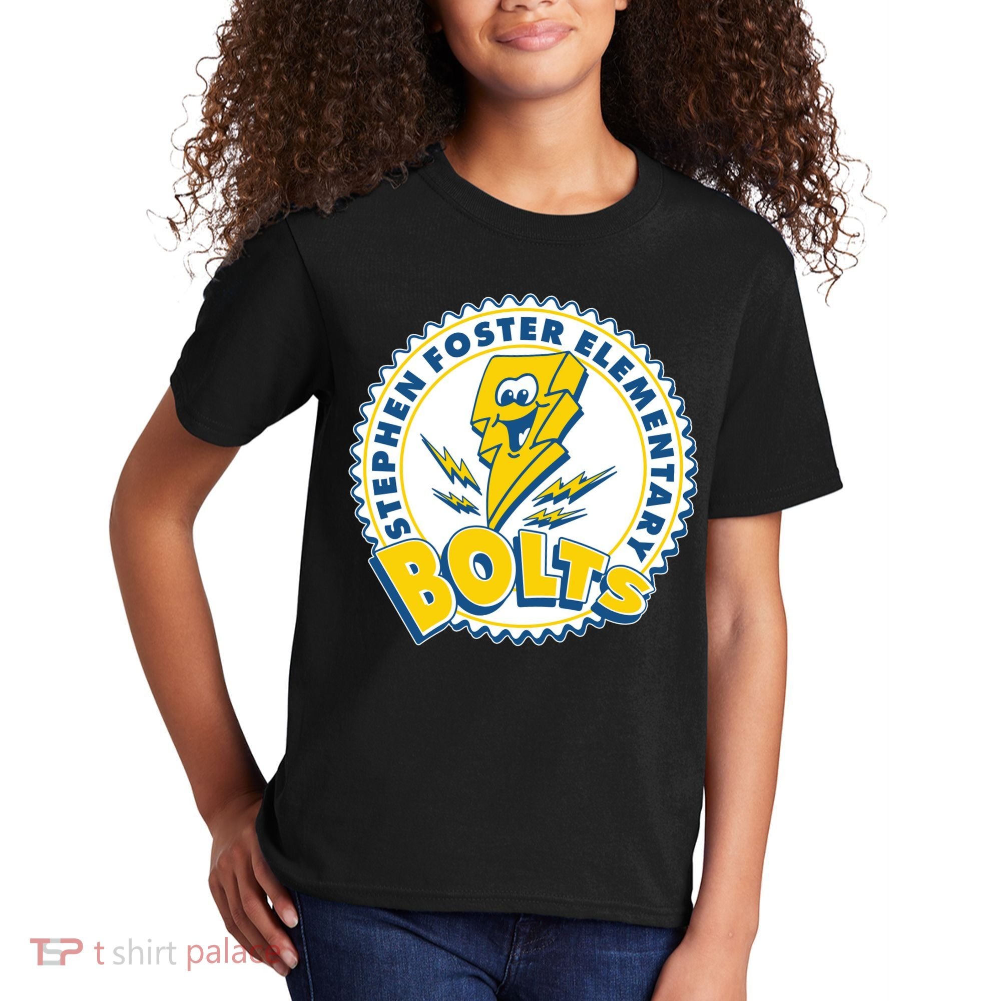 Stephen Foster Elementary Bolts Logo Kids T-Shirt