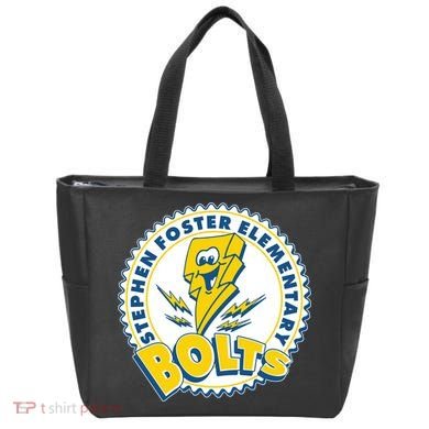 Stephen Foster Elementary Bolts Logo Tote Bag