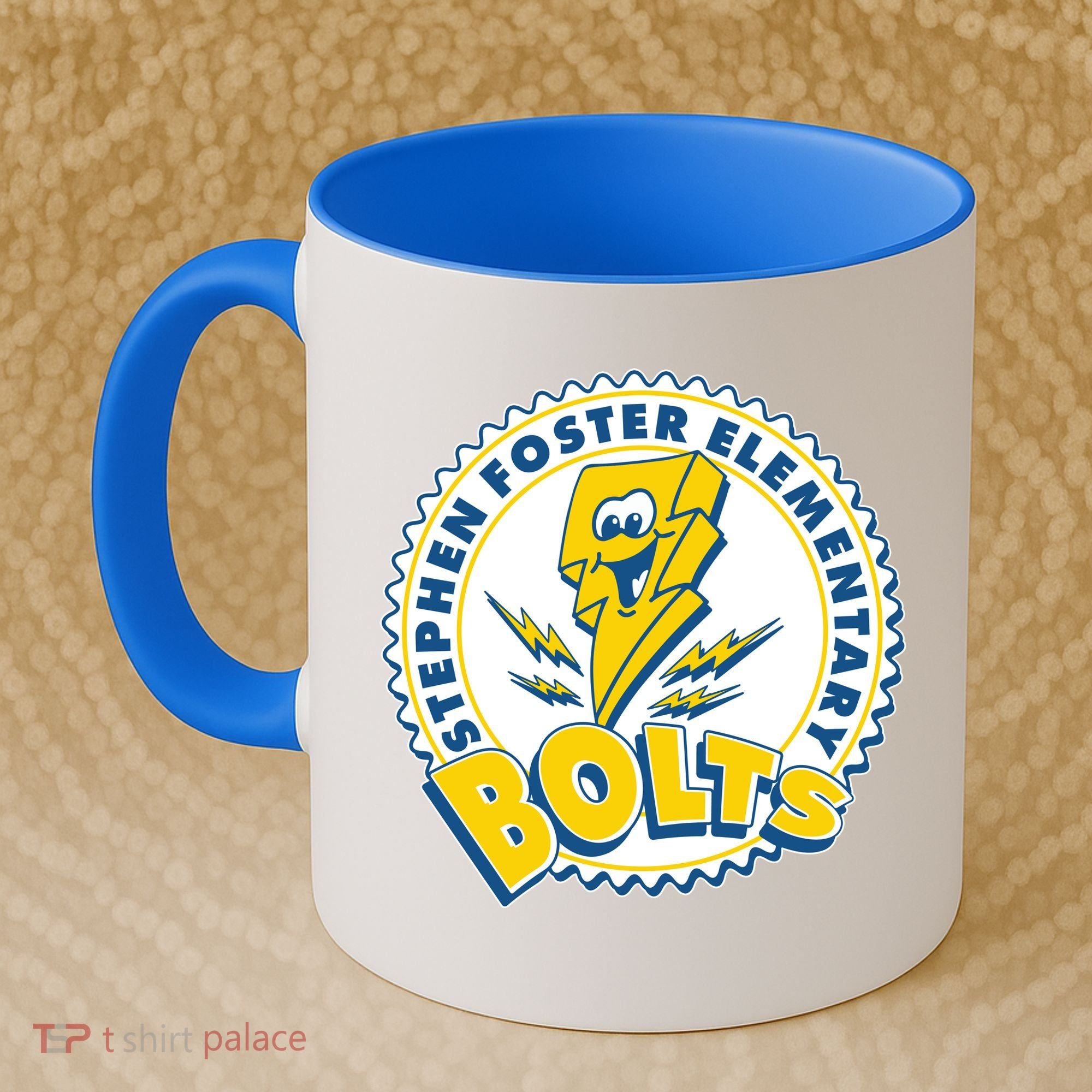 Stephen Foster Elementary Bolts Logo Coffee Mug
