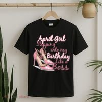 Stepping into April like a boss T-Shirt thumb 2