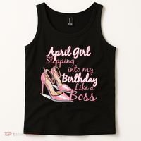 Stepping into April like a boss Tank Top thumb 2