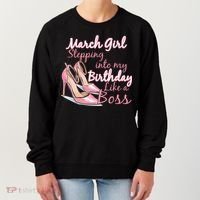 Stepping into March like a boss Women's Sweatshirt thumb 0