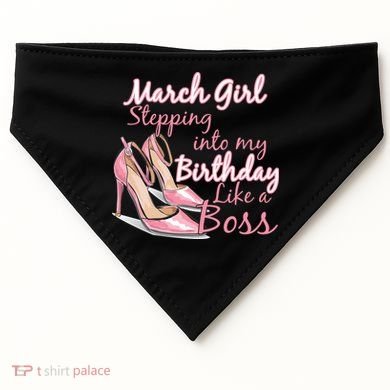 Stepping into March like a boss USA-Made Doggie Bandana