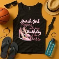 Stepping into March like a boss Tank Top thumb 4