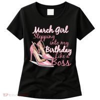 Stepping into March like a boss Women's T-Shirt thumb 0