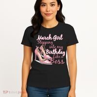 Stepping into March like a boss Women's T-Shirt thumb 4