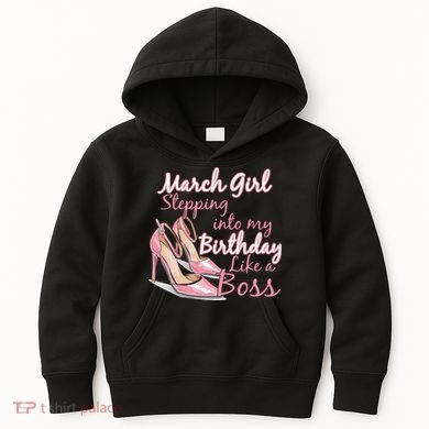 Stepping into March like a boss Kids Hoodie