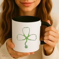 Stethoscope Clover Coffee Mug thumb 3