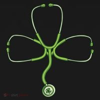 Stethoscope Clover Ornament thumb 1