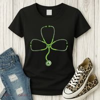 Stethoscope Clover Women's T-Shirt thumb 3