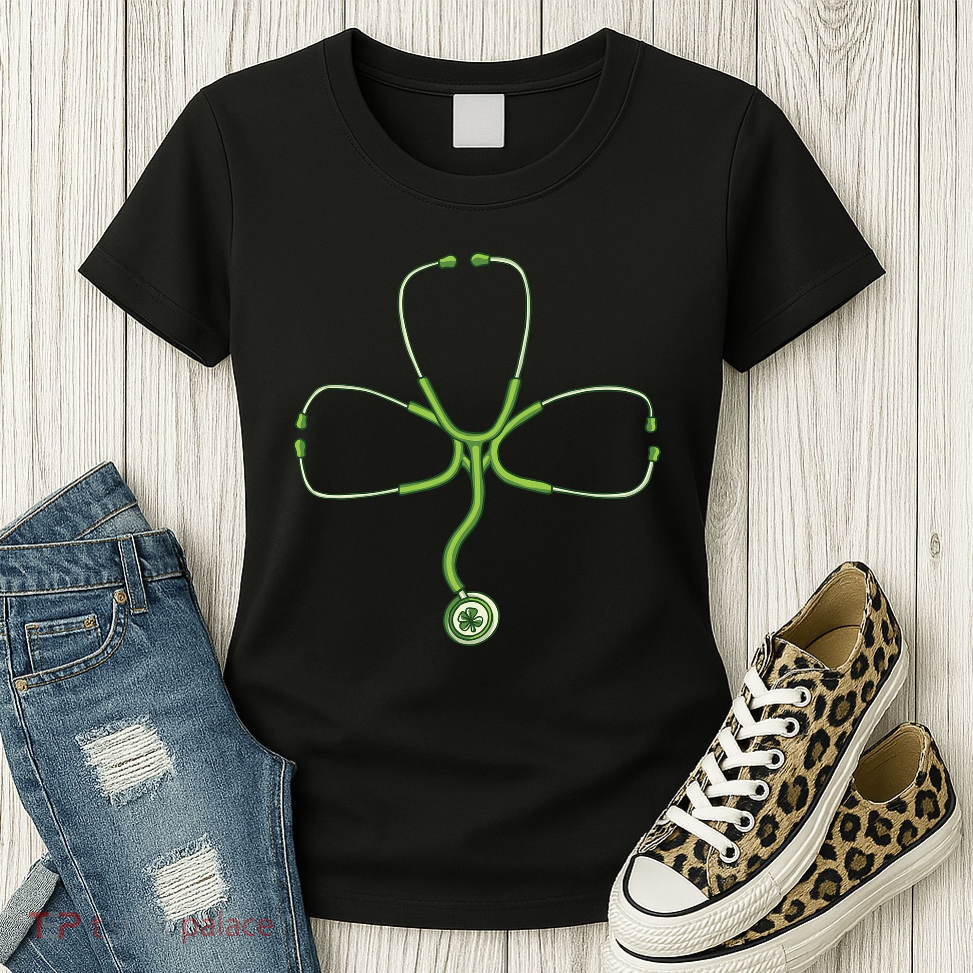 Stethoscope Clover Women's T-Shirt