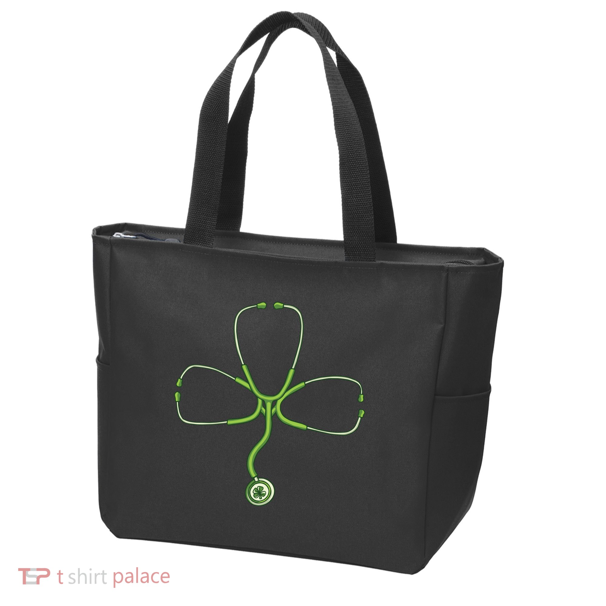 Stethoscope Clover Tote Bag