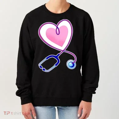 Stethoscope Heart Nursing  Women's Sweatshirt