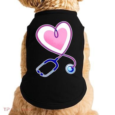 Stethoscope Heart Nursing  Doggie Tank