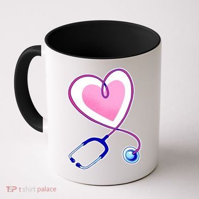 Stethoscope Heart Nursing  Coffee Mug
