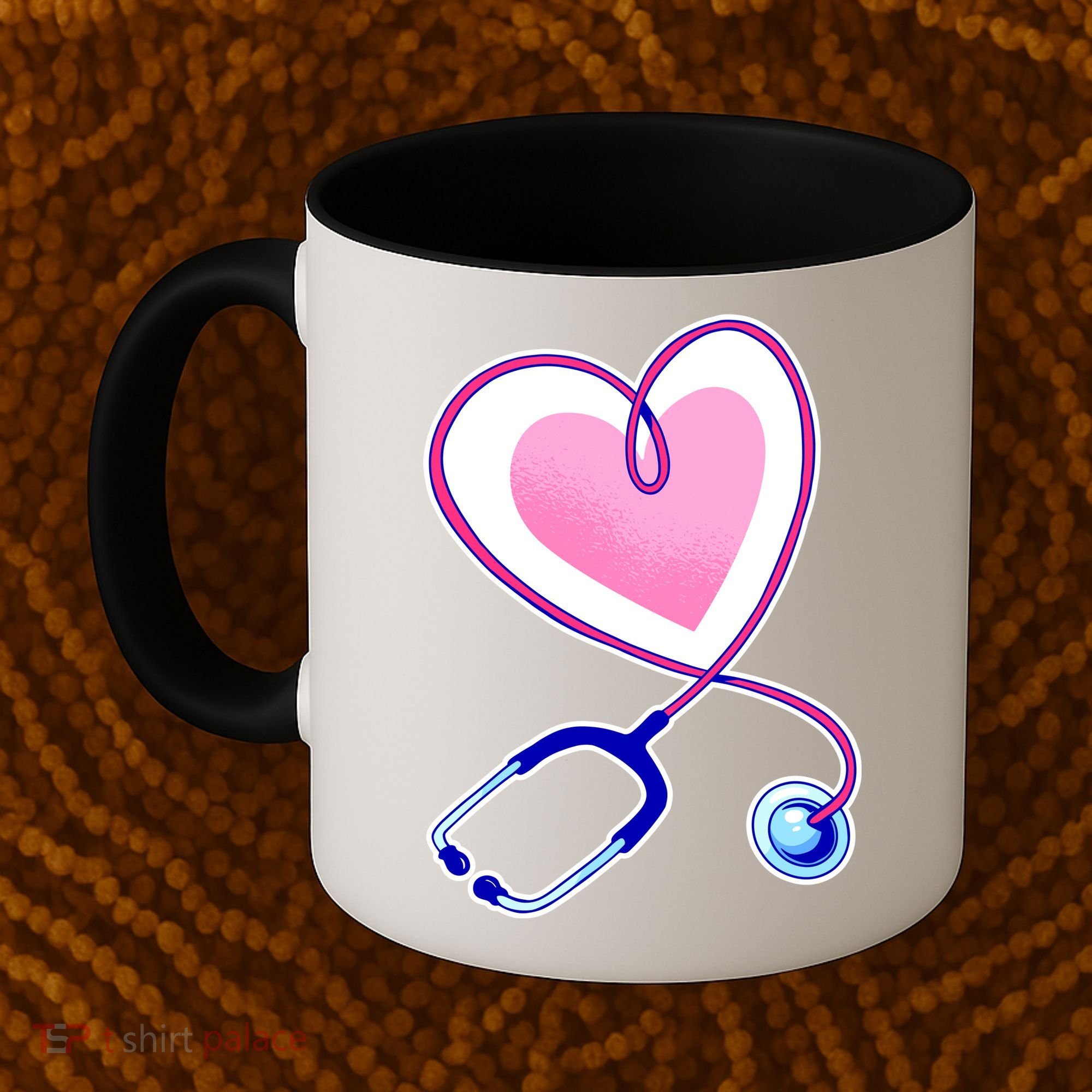 Stethoscope Heart Nursing  Coffee Mug