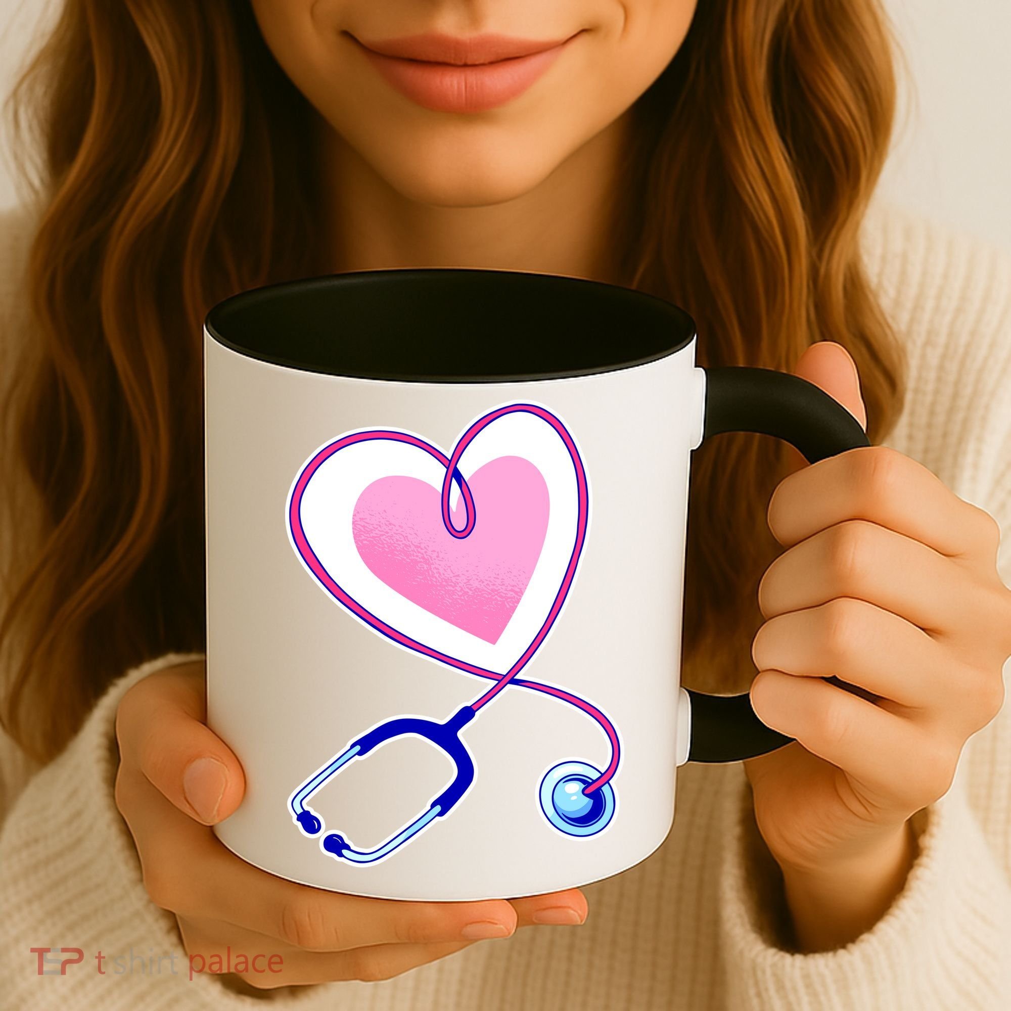 Stethoscope Heart Nursing  Coffee Mug
