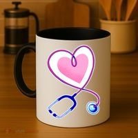 Stethoscope Heart Nursing  Coffee Mug thumb 4