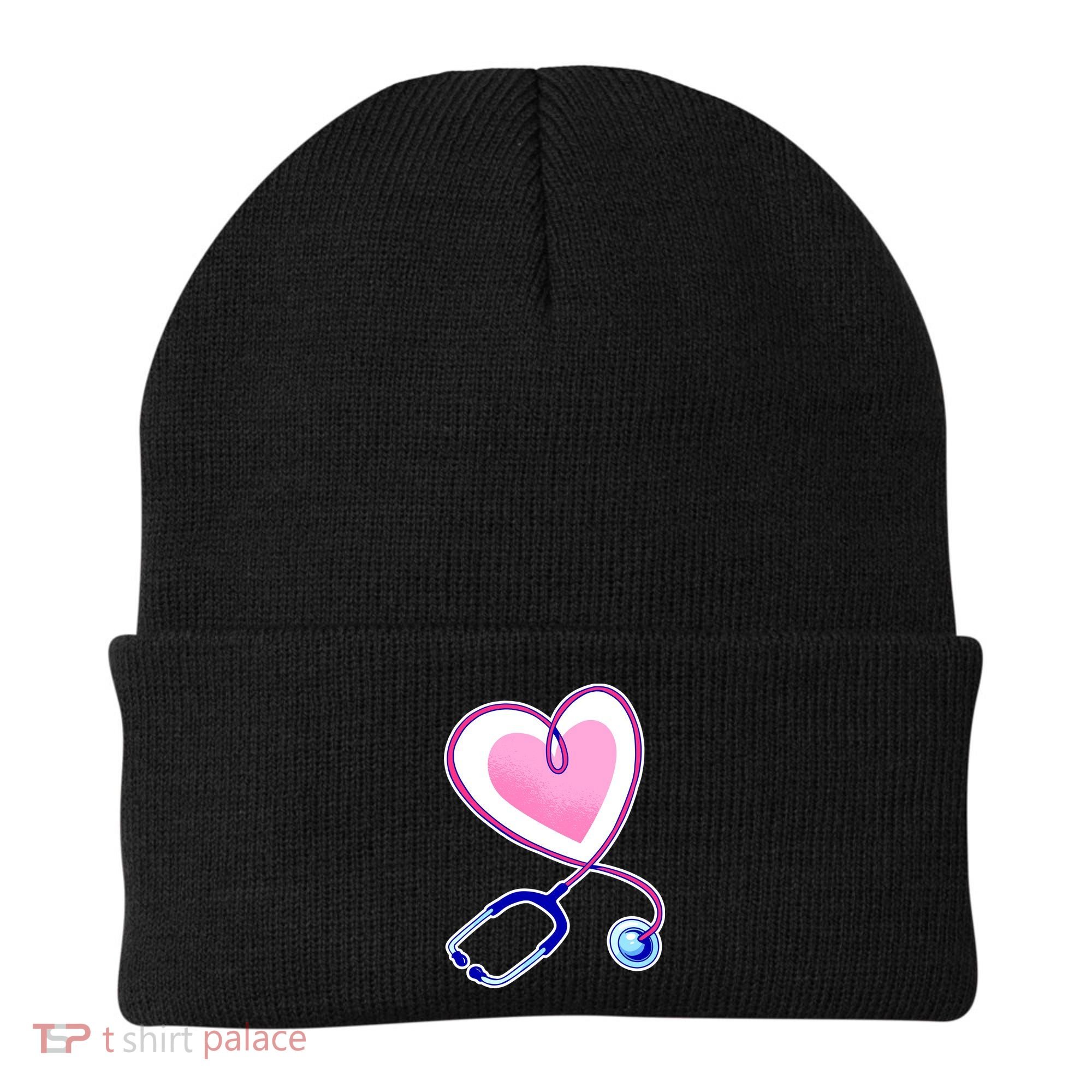Stethoscope Heart Nursing  Beanie