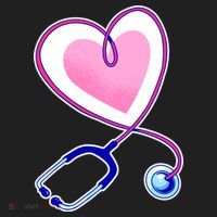 Stethoscope Heart Nursing  Beanie thumb 2