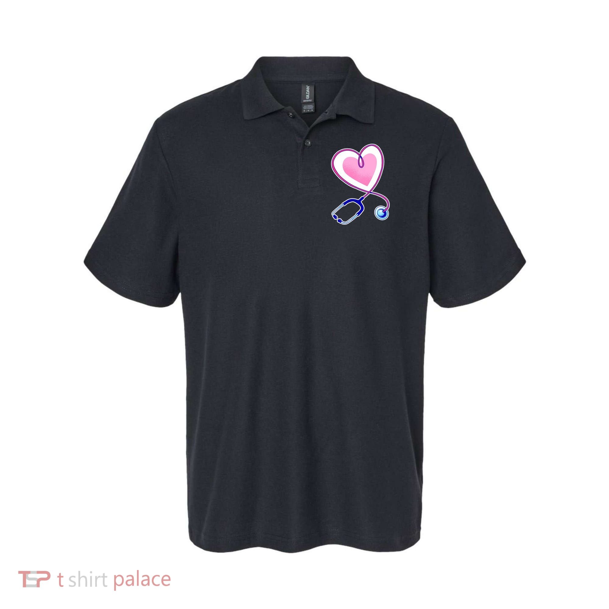 Stethoscope Heart Nursing  Polo