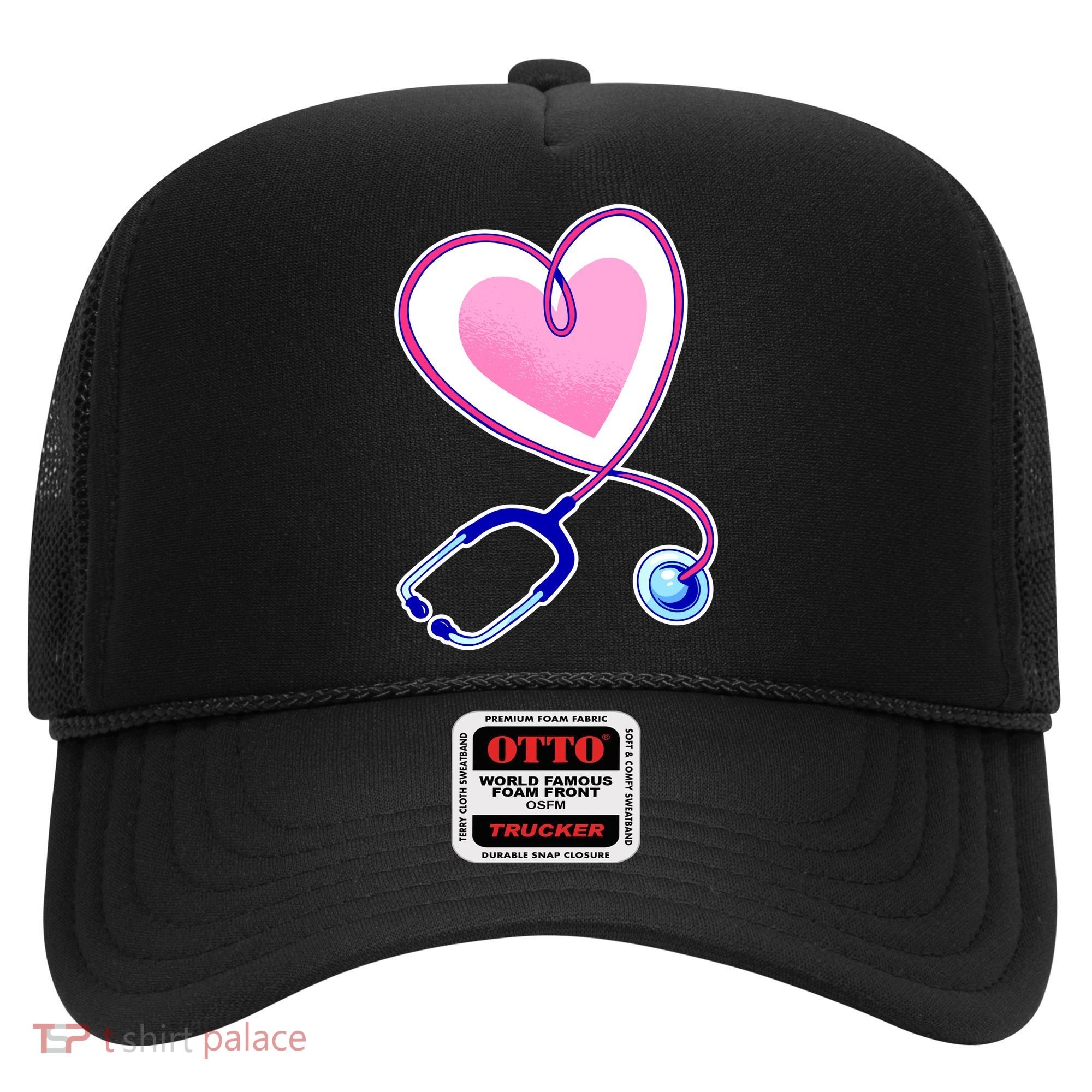 Stethoscope Heart Nursing  Hat