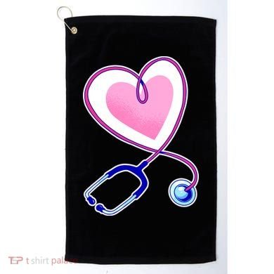 Stethoscope Heart Nursing  Golf Towel