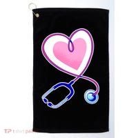 Stethoscope Heart Nursing  Golf Towel thumb 0