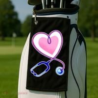 Stethoscope Heart Nursing  Golf Towel thumb 2