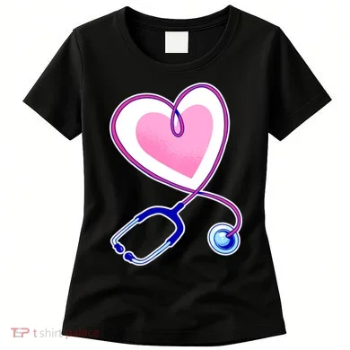 Stethoscope Heart Nursing  Women's T-Shirt