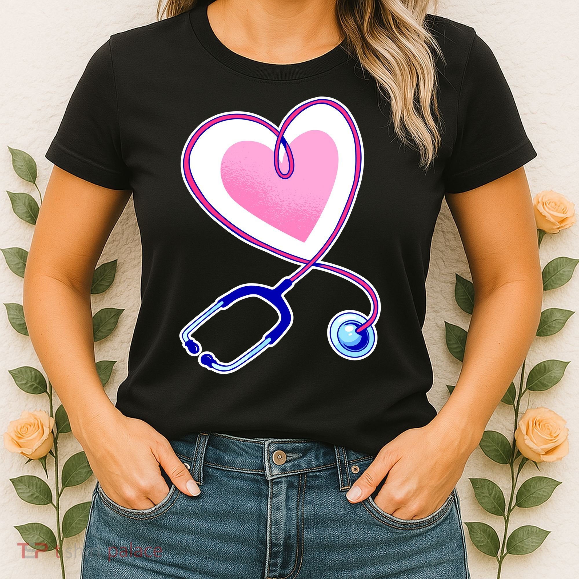 Stethoscope Heart Nursing  Women's T-Shirt