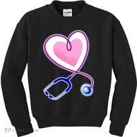 Stethoscope Heart Nursing  Kids Sweatshirt thumb 0