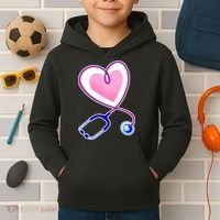 Stethoscope Heart Nursing  Kids Hoodie thumb 2