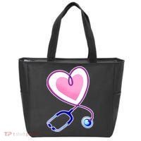 Stethoscope Heart Nursing  Tote Bag thumb 0