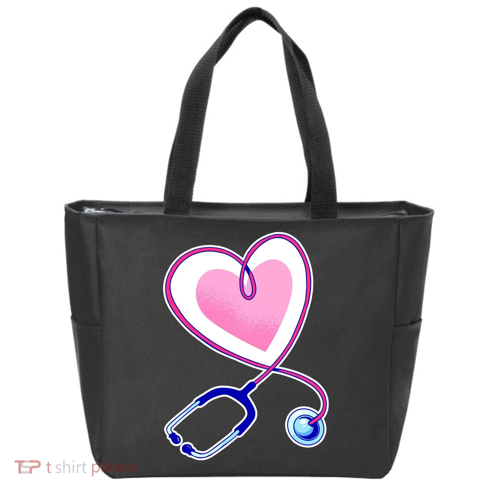 Stethoscope Heart Nursing  Tote Bag