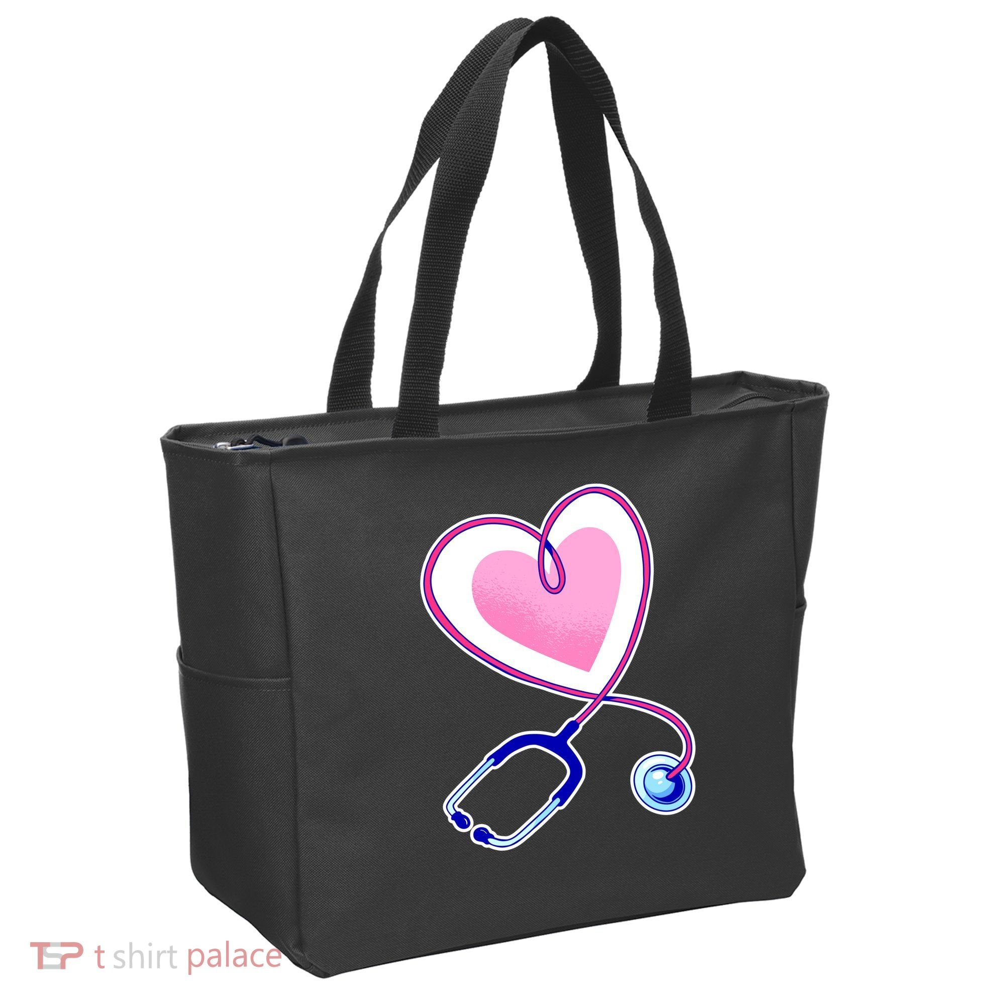 Stethoscope Heart Nursing  Tote Bag