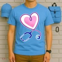 Stethoscope Heart Nursing  T-Shirt thumb 5