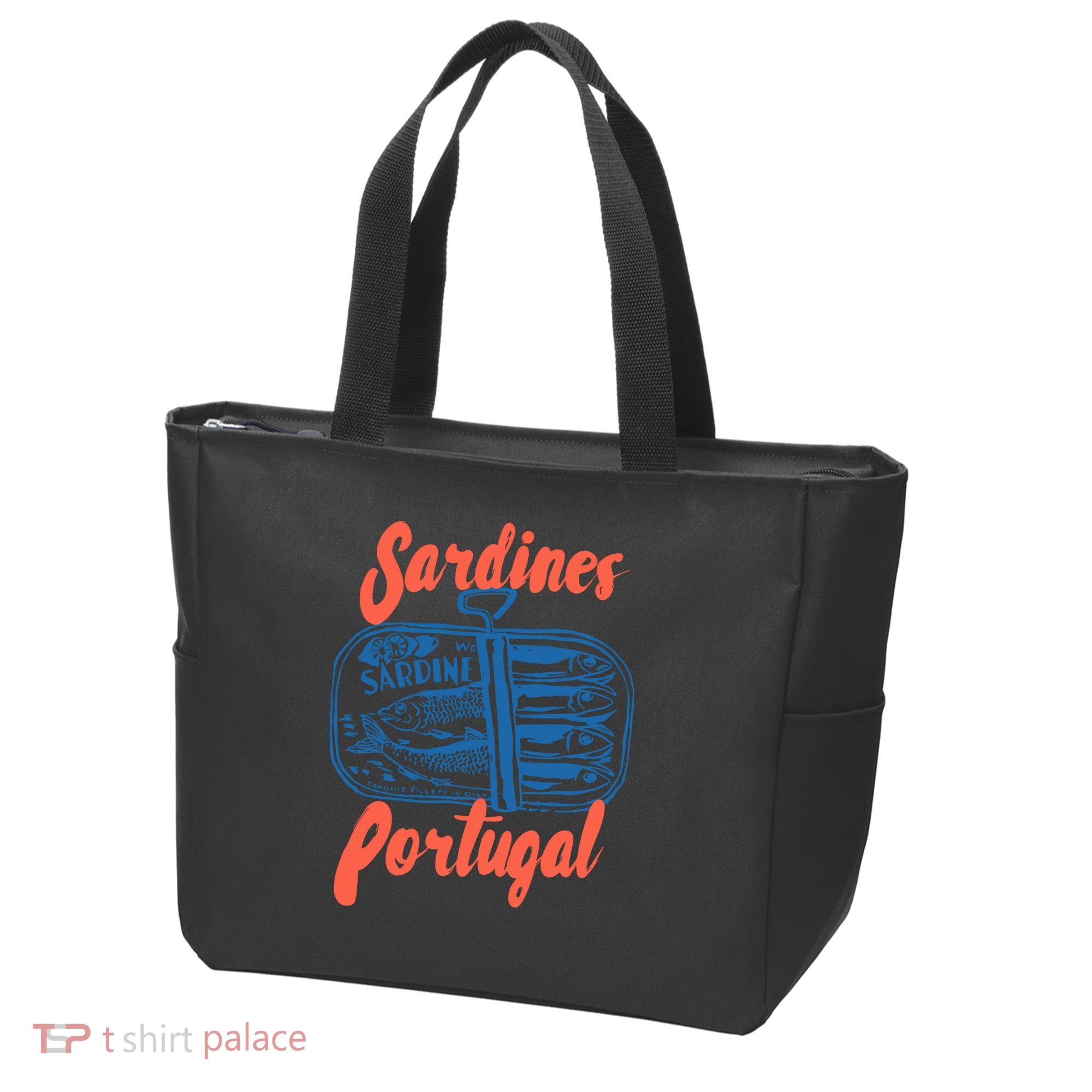 Sardines Tinned Fish Retro Graphic Tote Bag