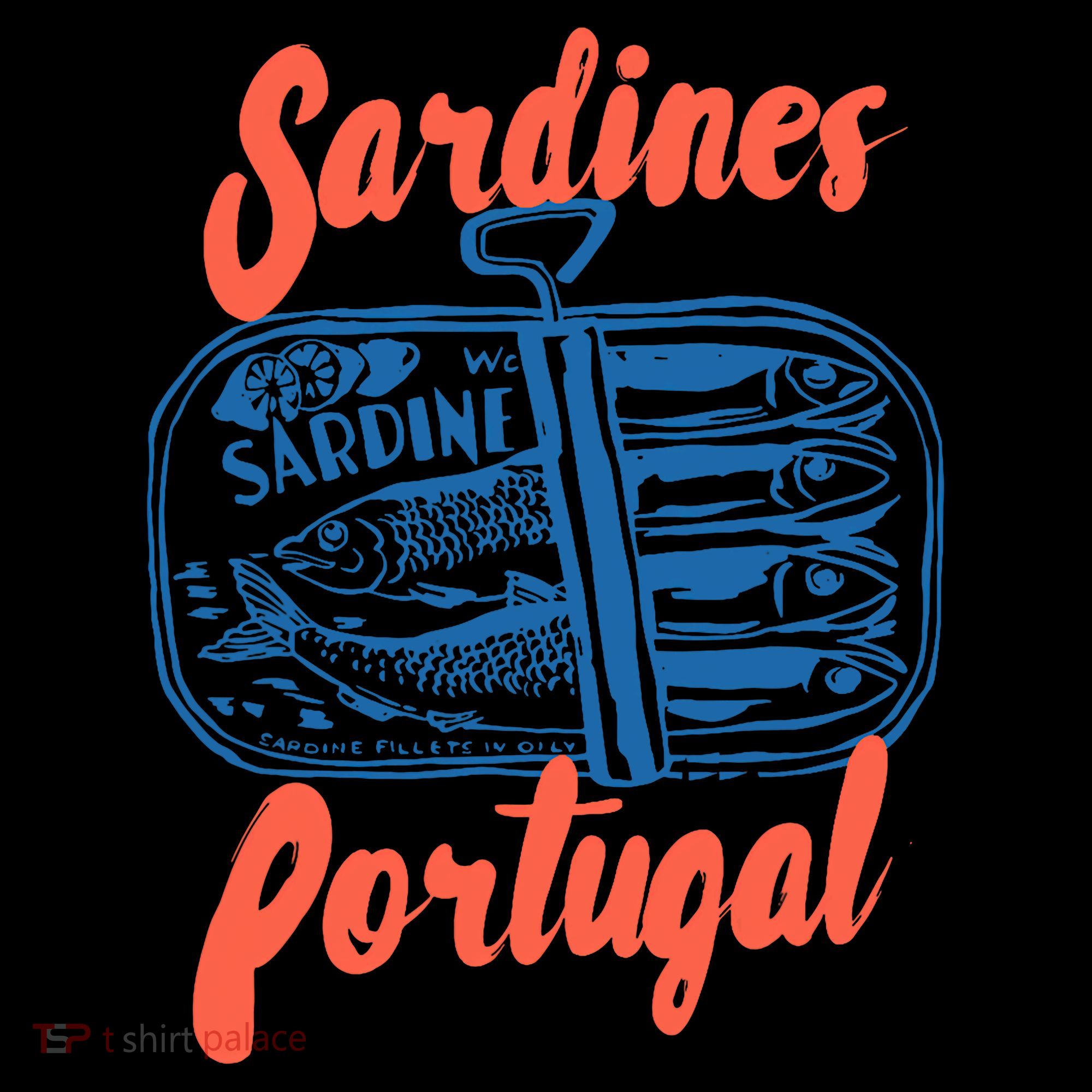 Sardines Tinned Fish Retro Graphic Tote Bag