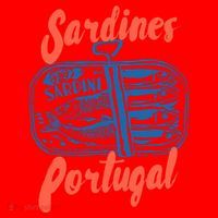 Sardines Tinned Fish Retro Graphic Santa Hat thumb 1